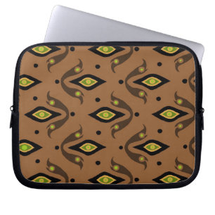 Funda Para Portátil Manga de portátil elegante, marrón, negro, verde