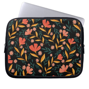 Funda Para Portátil Manga de portátil floral de la flor de la noche a