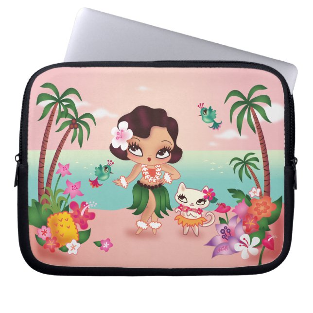 Funda Para Portátil Manga de portátil Fluff Hula Lulu (Frente)