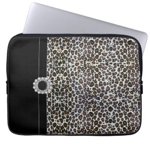 Funda Para Portátil Manga de portátil Jeweld Black Leopard