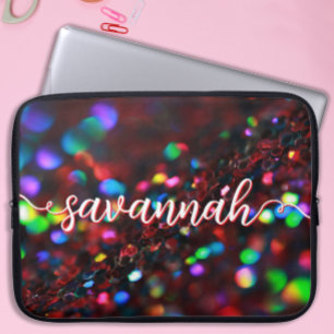 Funda Para Portátil Manga de portátil oscuro rojo parkling