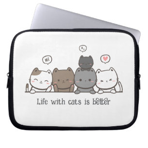 Funda Para Portátil Manga de portátil para gato animada, regalo de Per