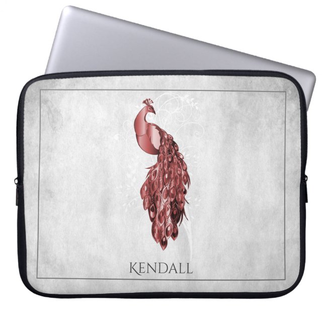 Funda Para Portátil Manga de portátil personalizada Peacock Elegante r (Frente)
