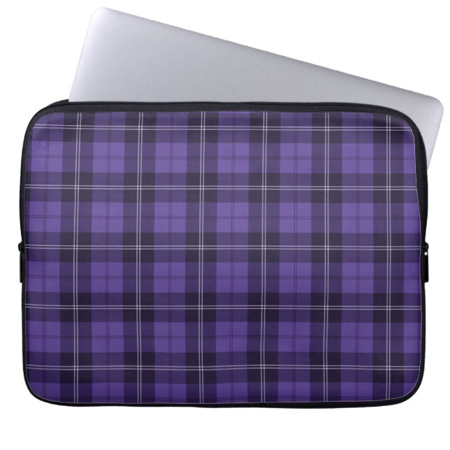 Funda Para Portátil Manga de portátil Purple Irish Plaid (Frente)
