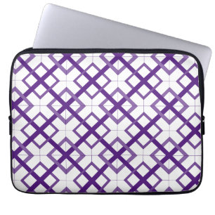 Funda Para Portátil Manga de portátil - Púrpura Púrpura Patrón de latt