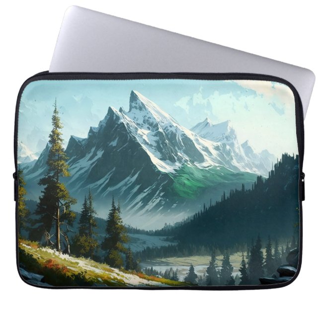 Funda Para Portátil Manga de portátil Winter Mountain (Frente)