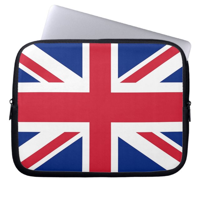 Funda Para Portátil Manga de portátiles Bandera del Reino Unido (Frente)