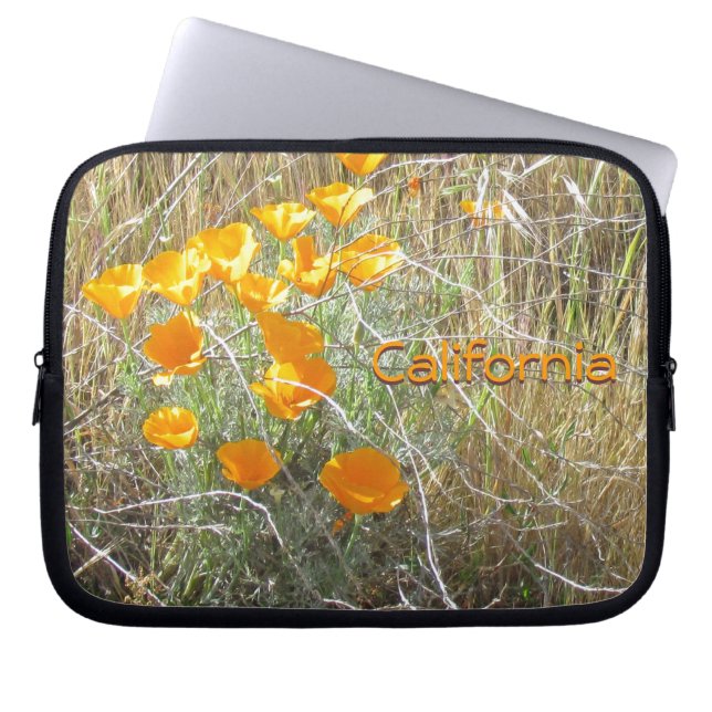 Funda Para Portátil Manga de portátiles - California Poppies (Frente)