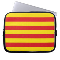 Manga de portátiles con bandera catalana