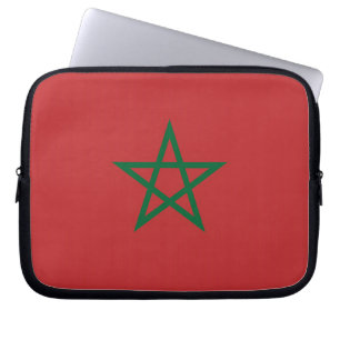 Funda Para Portátil Manga de portátiles con bandera de Marruecos