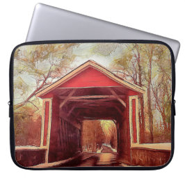 Funda Para Portátil Manga de portátiles cubierta de puente Red Ashland
