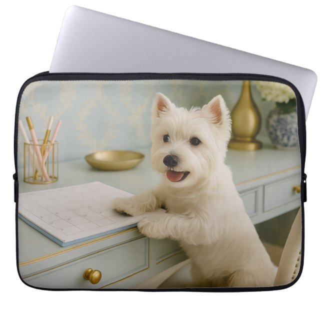 Funda Para Portátil Manga de portátiles West Highland Terrier (Frente)