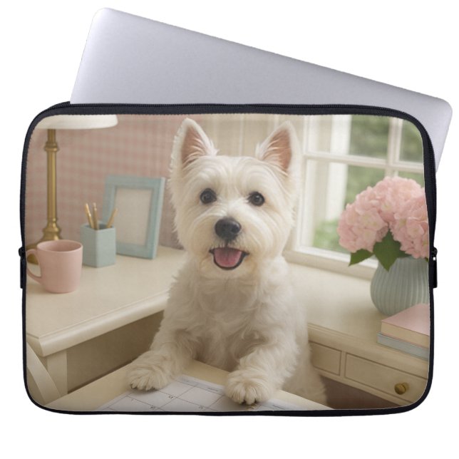 Funda Para Portátil Manga de portátiles West Highland Terrier (Frente)