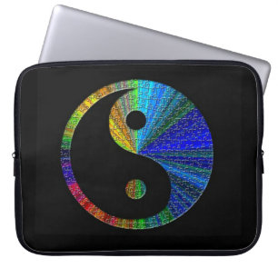 Funda Para Portátil Manga De Portátiles Yin Y Yang Coloridas