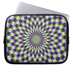 Funda Para Portátil Manga de tejos verdes y púrpura