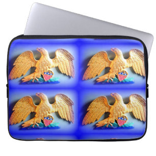 Funda Para Portátil manga del ordenador portátil de 4 águilas del oro