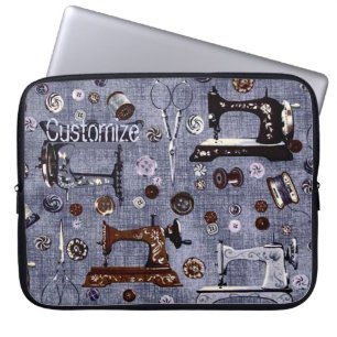 Funda Para Portátil Manga del ordenador portátil de la costurera de