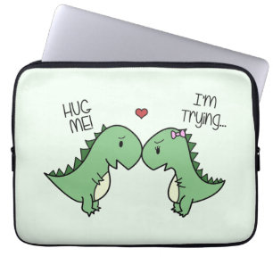 Funda Para Portátil ¡Manga del ordenador portátil del amor de Dino!