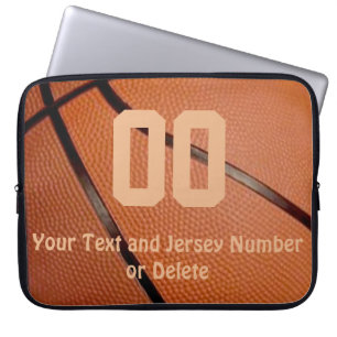 Funda Para Portátil Manga del ordenador portátil del baloncesto con s