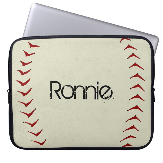 Funda Para Portátil Manga del ordenador portátil del béisbol (Frente)