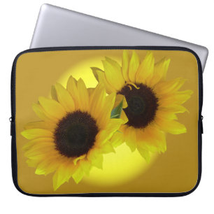 Funda Para Portátil Manga del ordenador portátil del girasol de la