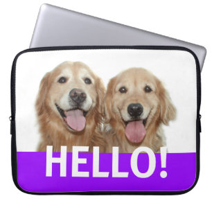 Funda Para Portátil Manga del ordenador portátil del golden retriever