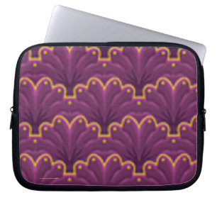 Funda Para Portátil Manga del ordenador portátil del Púrpura-Oro