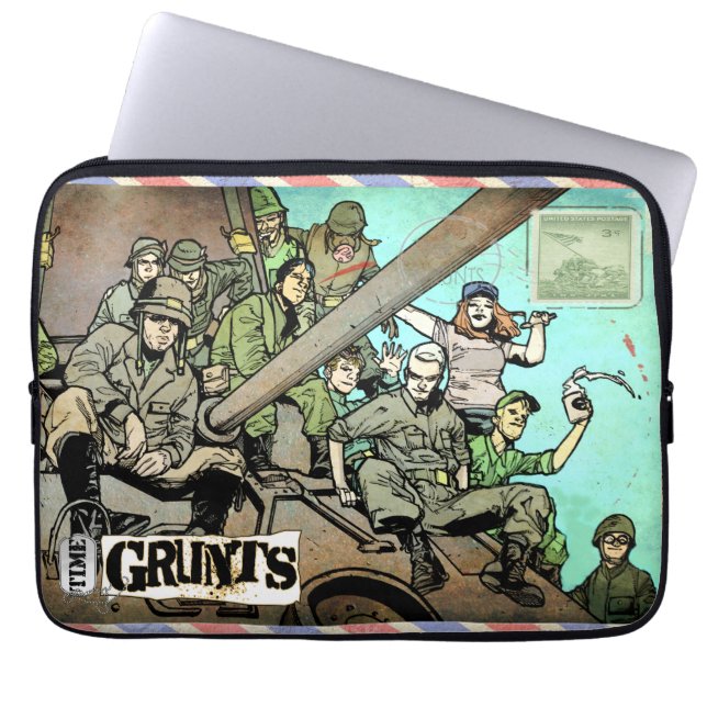 Funda Para Portátil Manga del portátil de postcard Time Grunts (Frente)
