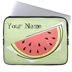 Funda Para Portátil Manga del portátil Watermelon Slice Green Name