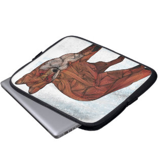 Funda Para Portátil Manga electrónica del zorro rojo