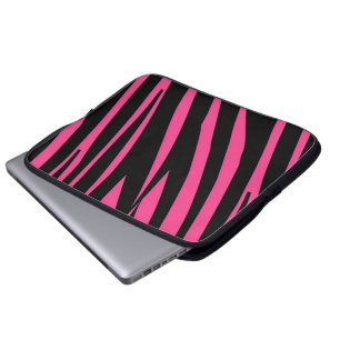 Funda Para Portátil Manga elegante del ordenador portátil de la cebra