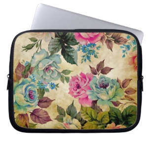 Funda Para Portátil Manga floral antigua del ordenador portátil