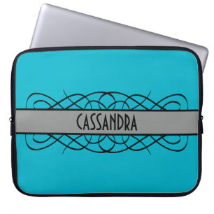 Funda Para Portátil Manga Gray Deco Flourie para portátiles