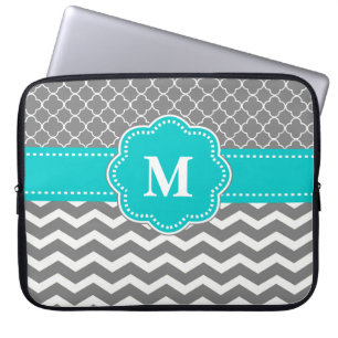 Funda Para Portátil Manga gris y azul del ordenador portátil del