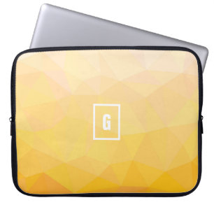 Funda Para Portátil Manga inicial geométrica del portátil de color ama