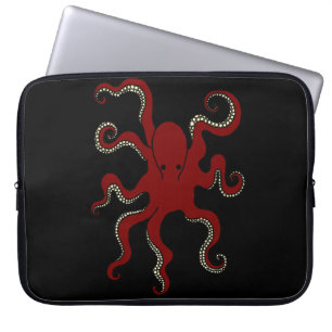 Funda Para Portátil Manga llana del ordenador portátil del pulpo