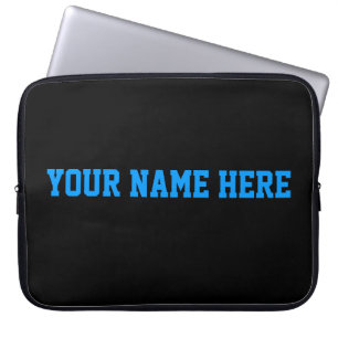 Funda Para Portátil Manga negra /add su nombre