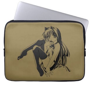 Funda Para Portátil Manga, Neko Gatita Furry Kawaii Loli 