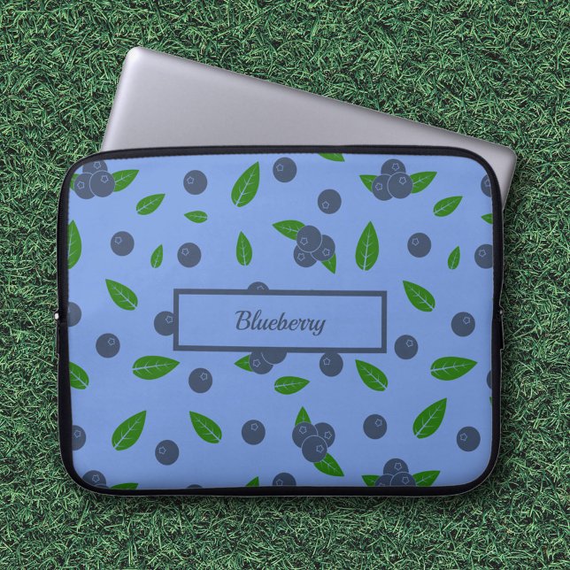 Funda Para Portátil Manga para portátil Blueberry (Blueberry pattern laptop sleeve)