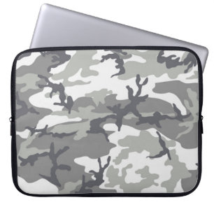 Funda Para Portátil Manga para portátil de camuflaje gris