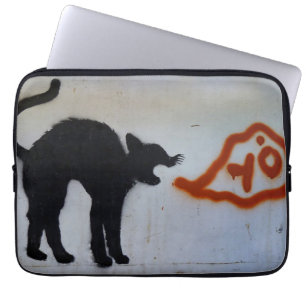Funda Para Portátil Manga para portátil de graffiti de gato.