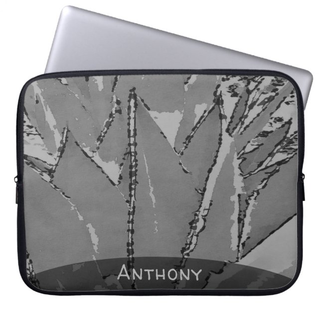 Funda Para Portátil Manga para portátiles Agave Blanco y Negro del Sur (Frente)