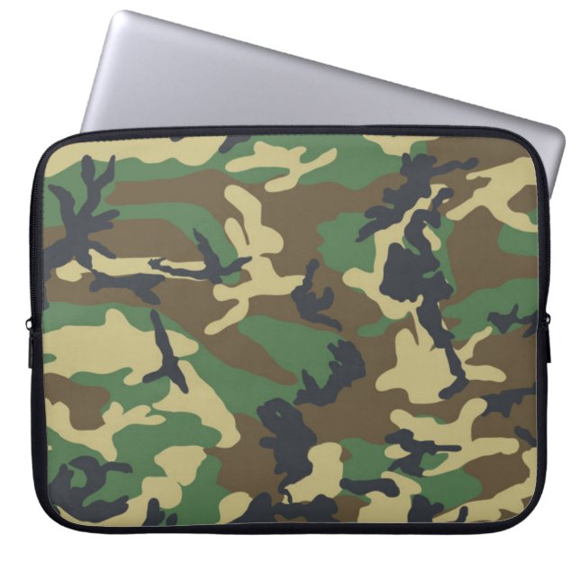 Funda Para Portátil manga para portátiles de camuflaje (Frente)