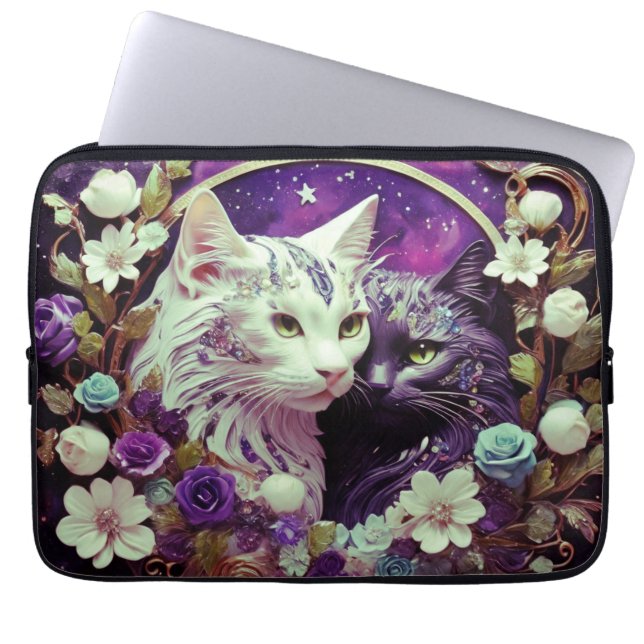Funda Para Portátil Manga para portátiles - Gato elegante (Frente)
