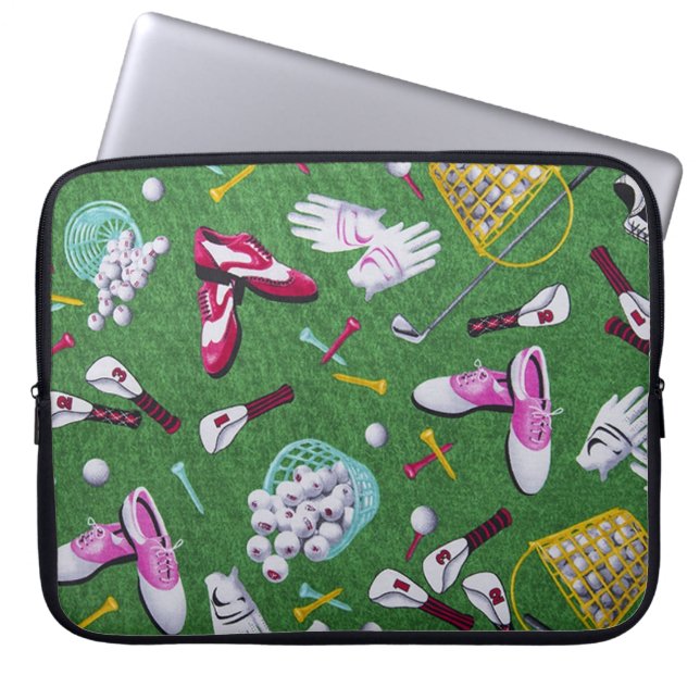 Funda Para Portátil Manga para portátiles Girly Golf Pattern (Frente)