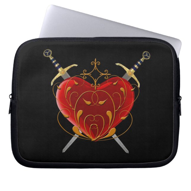Funda Para Portátil Manga para portátiles Heart & Daggers (Frente)