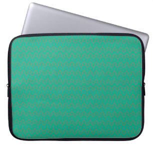 Funda Para Portátil Manga para portátiles, patrón geométrico verde esm
