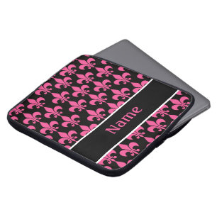 Funda Para Portátil Manga personalizada negro rosado del ordenador