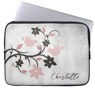 Funda Para Portátil Manga personalizada para portátiles de Aves Rosa