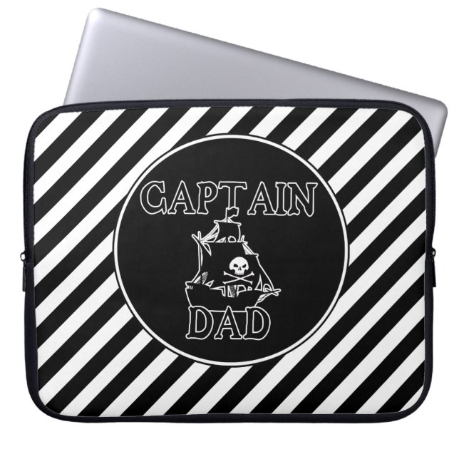 Funda Para Portátil Manga portátil Captain Dad (Frente)
